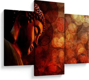 Kép - Buddha piros tónusokkal (90x60 cm)