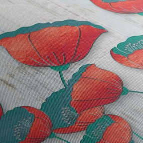 Kép - Pipacsok - kerozin (120x50 cm)