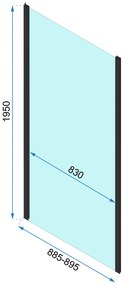 Sarok zuhanykabin Rapid Slide