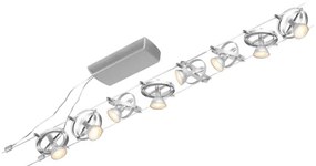 Paulmann 94490 - 8x GU5,3/7,5W CARDAN spotlámpa, matt króm, 230V