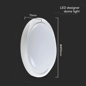 LED Dimmelhető mennyezeti lámpa LED/60W/230V 3000-6500K 49,2 cm fehér + távirányító