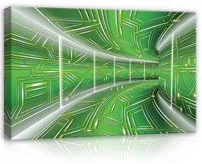 Zöld alagút, vászonkép, 60x40 cm méretben