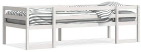 fehér tömör fenyőfa ágykeret 75 x 190 cm