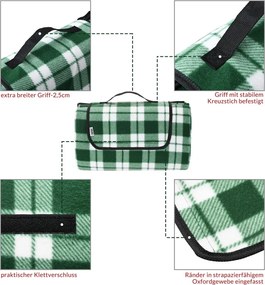 Piknik takaró, strand takaró, 2x2 m, kockás