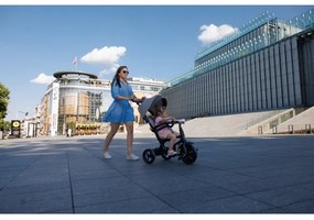 QPlay - Gyermek tricikli 3in1 RITO STAR világos szürke