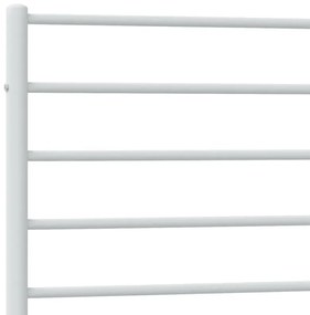 vidaXL fehér fém ágykeret fej- és lábtámlával 100 x 190 cm