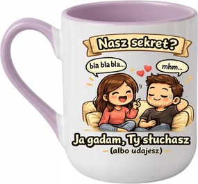 Bögre A mi titkunk Én beszélek, Te hallgatsz, vagy... Valentin nap 330 coffee lila