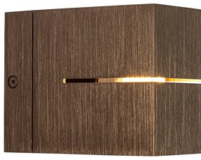 Modern fali lámpa sötét bronz - Transfer Groove