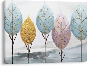 Kép - Dizájnos fák (70x50 cm)