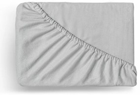 Kvalitex Flanel körgumis lepedő világosszürke,180 x 200 cm, 180 x 200 cm