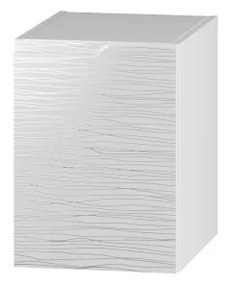 NICEA D40 fürdőszoba szekrényéhez, 40x46x44,9, fehér/minta, jobb