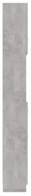 betonszürke szerelt fa fürdőszobaszekrény 32 x 25,5 x 190 cm