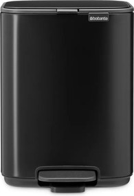 Matt fekete acél pedálos szemetes 4 l Bo – Brabantia