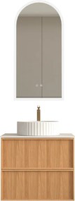 AREZZO design SAVONA 60 cm-es Fürdőszoba alsószekrény 2 fiók, tölgy
