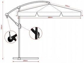 LED Napernyő Rona M (bézs). 1096256