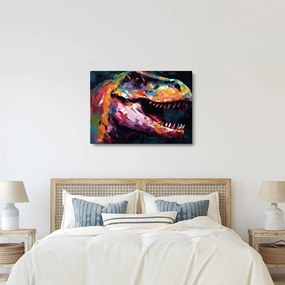 Kép - Dinoszaurusz, festészet (70x50 cm)