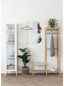 Brisbane keskeny vitrin, 1 üvegajtó, acél, fehér 40x35x180 cm