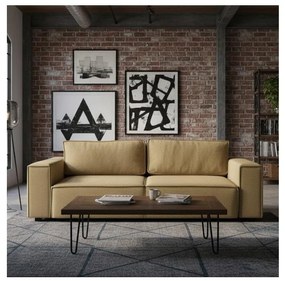 Kihúzható háromszemélyes kanapé tárolóval RONDA narancssárga