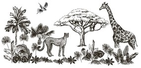 Savanna dekorációs falmatrica - Ambiance