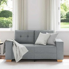 világosszürke szövet loveseat kanapé 120 cm