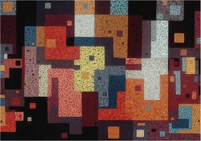 Design fotótapéta Flizelin falra Színes formák 208x146 Ragasztó