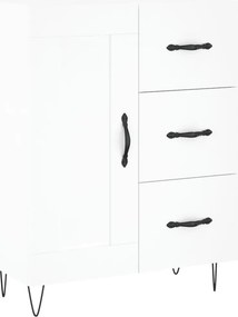 vidaXL fehér szerelt fa tálalószekrény 69,5 x 34 x 90 cm