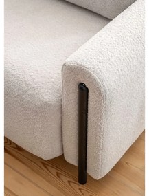 Bézs buklé kinyitható-tárolóhelyes kanapé 244 cm Arcadova – ELTAP