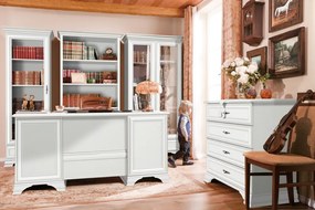 Komód, alpesi fehér, KENTAK KOM4S