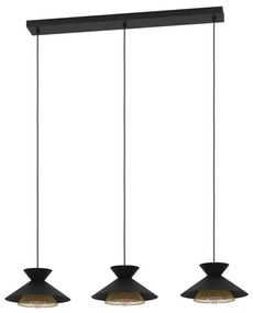 Eglo 43886 - Csillár zsinóron GRIZEDALE 3xE27/40W/230V