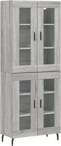 vidaXL szürke sonoma szerelt fa magasszekrény 69,5 x 34 x 180 cm