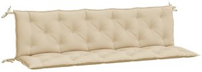 2 db bézs oxford szövet kerti padpárna 180 x 50 x 7 cm