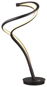 Fekete LED asztali lámpa fém búrával (magasság 56 cm) Nala – Trio Select