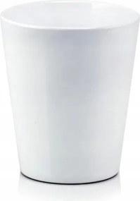 Fehér kerámia virágcserép 10,5 cm