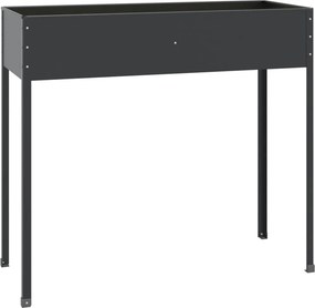 vidaXL antracitszürke horganyzott acél kerti ültető 100,5x40,5x90 cm