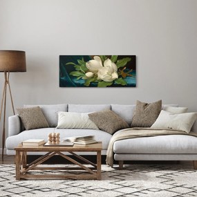 Kép - Martin Johnson Heade, Giant Magnolias on a Blue Velvet Cloth, reprodukciók (120x50 cm)