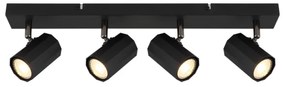 Globo 57918-4B - Spotlámpa JAMES 4xGU10/25W/230V fekete