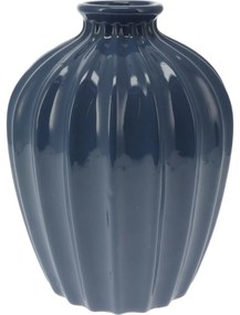 Sevila porcelán váza, 14,5 x 20 cm, kék