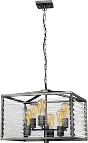 Elstead Lighting Louvre LOUVRE-6P Függőlámpa 6x60W/E27