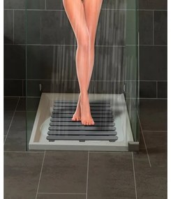 WENKO 22947100-Zuhanyszőnyeg beltéri & kültéri 55x55 cm szürke