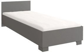 Egyszemélyes ágy 90 cm Oleg II (fehér + szürke). 1071611