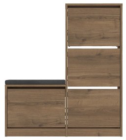 Cipőtároló dude 118x105x26 cm - hitit színű