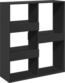 vidaXL fekete térelválasztó könyvszekrény 100 x 33 x 115 cm