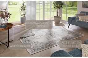 Borbon szürke-krémszínű kültéri szőnyeg, 160 x 230 cm - NORTHRUGS
