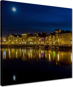 Vászonkép 40x40 Tengerparti város