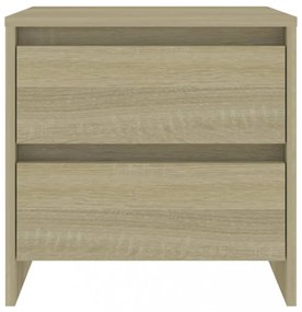 2 db sonoma tölgy szerelt fa éjjeliszekrény 45x34,5x44,5 cm