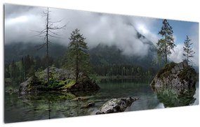 Fák a tóban képe (120x50 cm)