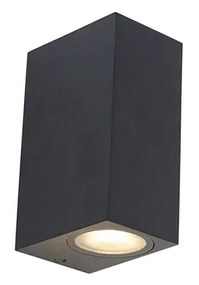 Okos modern fali lámpa fekete IP44, 2 db Wifi GU10 - Baleno