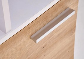 Miso íróasztal fehér/kézműves tölgy