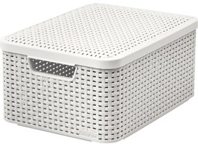 Curver STYLE M tárolódoboz krémfehér fedővel