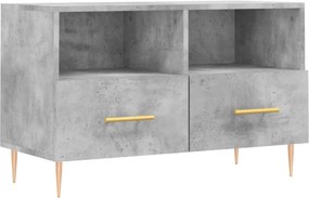 vidaXL betonszürke szerelt fa TV-szekrény 80 x 36 x 50 cm